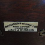 Escritorio de socios de caoba antiguo 5
