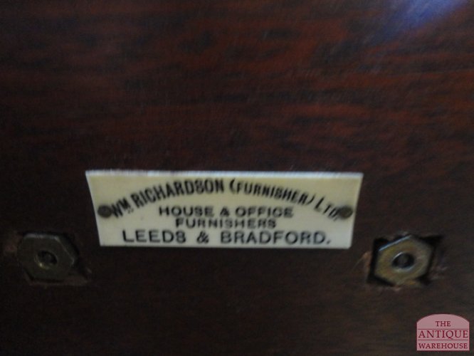 Escritorio de socios de caoba antiguo 5