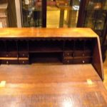 Escritorio plegable de roble antiguo circa 1780 3