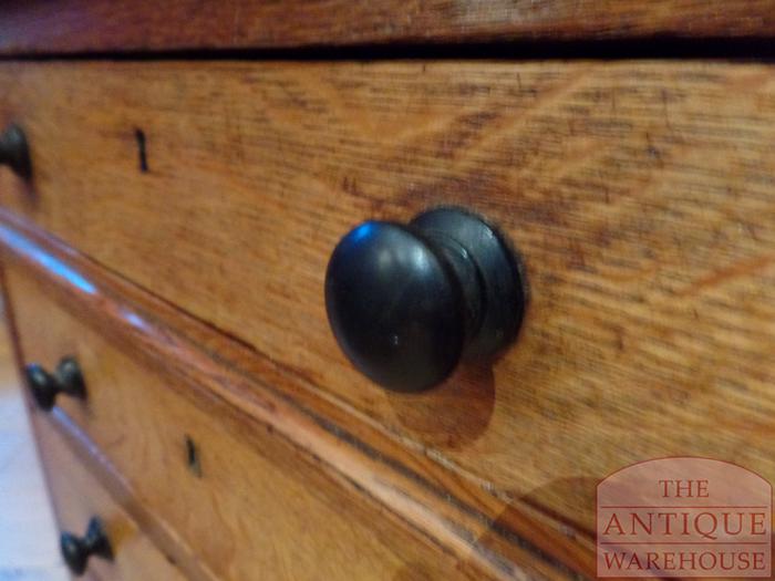 Escritorio de socios de roble antiguo 5