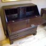 Escritorio plegable de caoba antiguo circa 1800 2