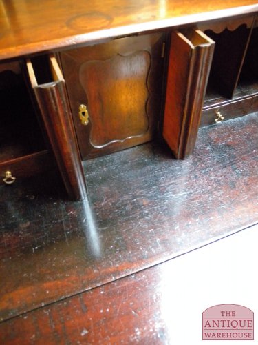 Escritorio plegable de caoba antiguo circa 1800 3