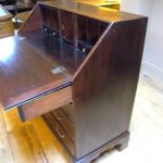 Escritorio plegable de caoba antiguo circa 1800 4