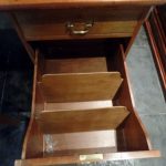 Escritorio de socios de caoba antiguo 3