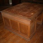 Escritorio de socios de roble antiguo 3