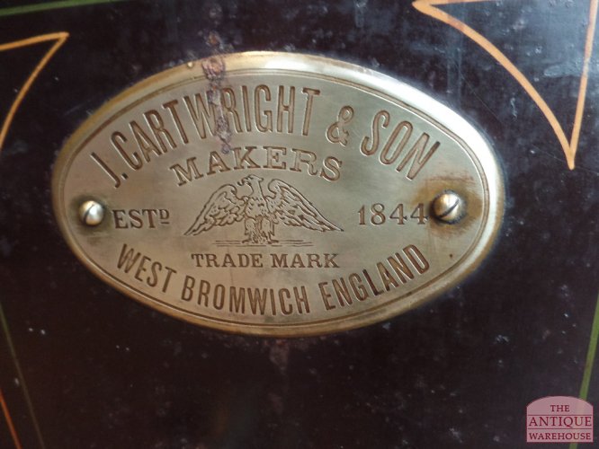 caja inglesa antigua J. Cartwright & Son 2