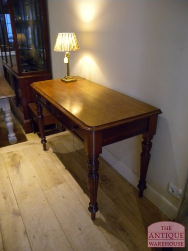 Escritorio antiguo de caoba alrededor de 1850 2