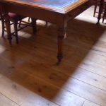Escritorio antiguo de caoba, mesa de campaña 1