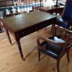 Mesa de biblioteca Regency antigua, 1800/1820 1
