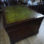 Escritorio de socios de caoba antiguo 3